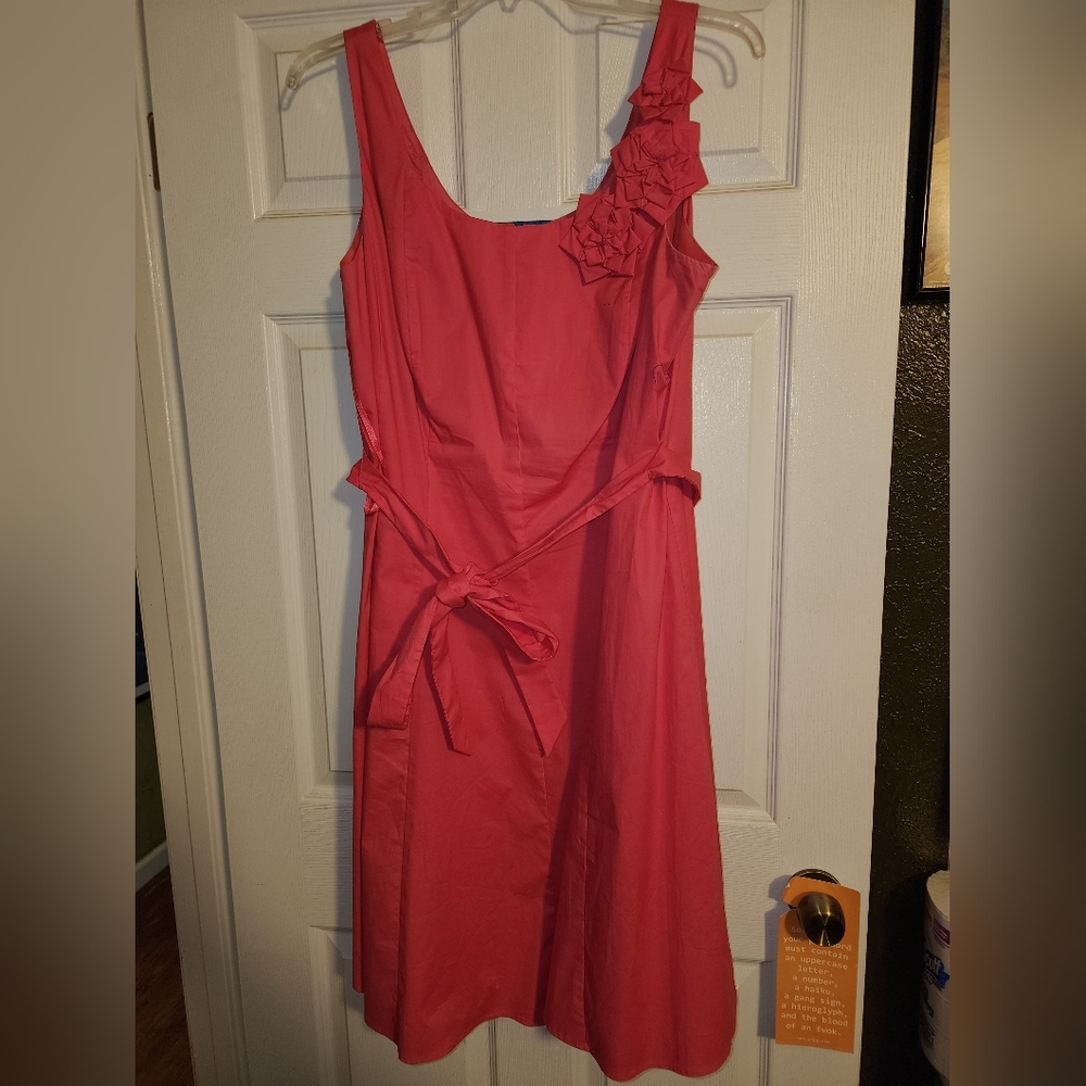 Jessica Howard PINK Pleated Flated Knee Length Dress size 20